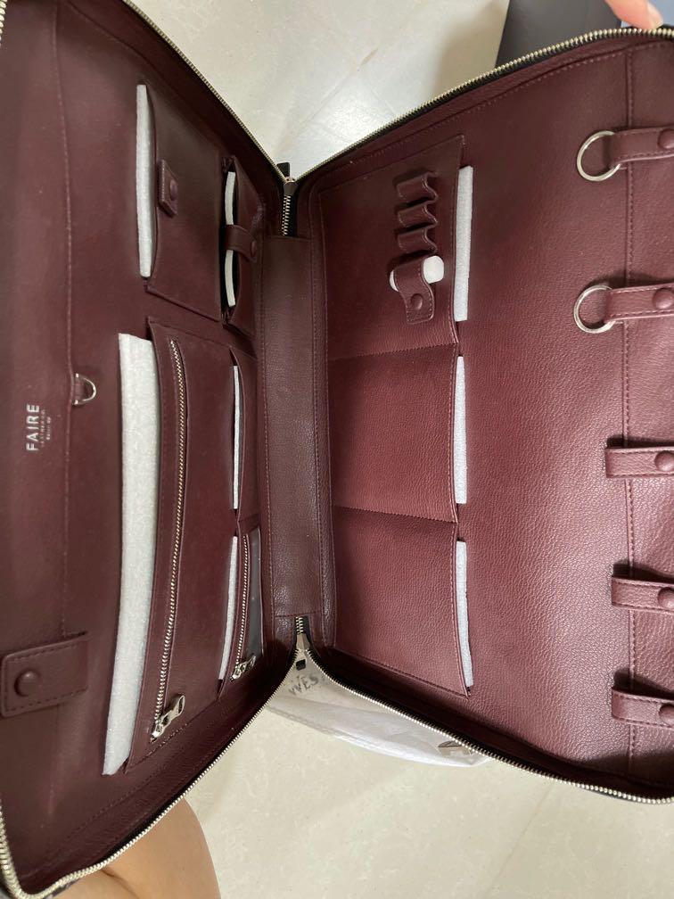 Faire leather men briefcase black (Bond), Luxury, Bags & Wallets