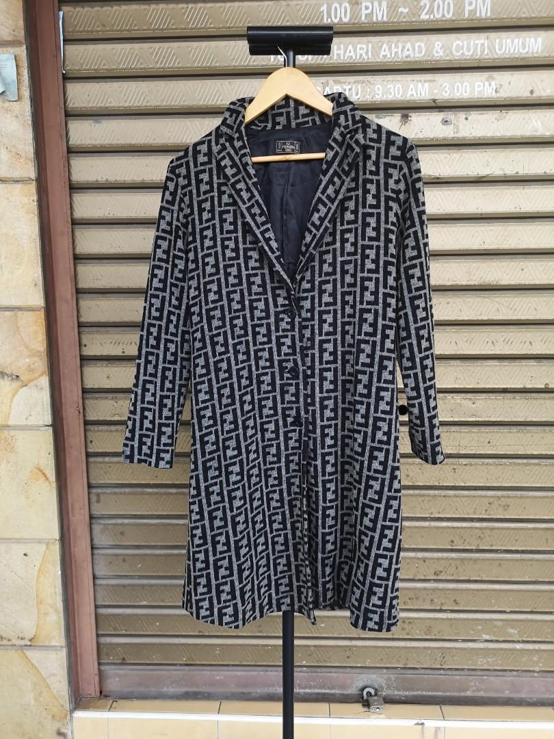 Fendi monogram coat top