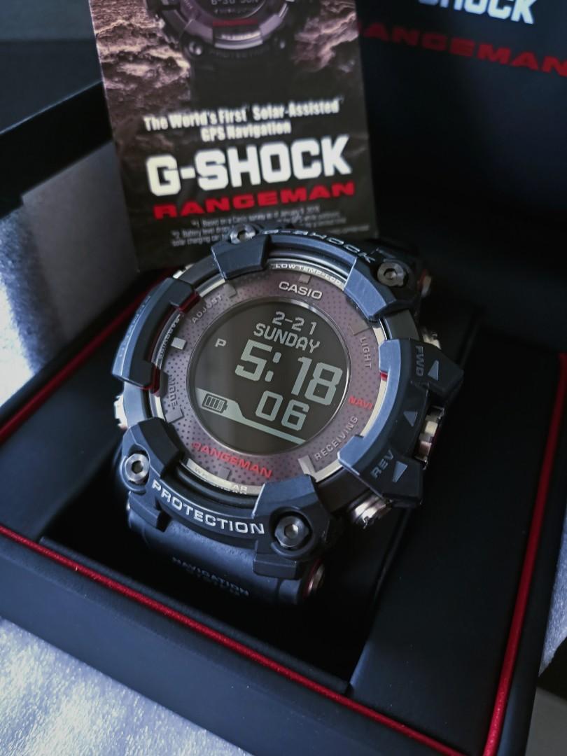 G Shock Rangeman Blackout Solar Quartz GPS Smart Watch GPR B1000 1