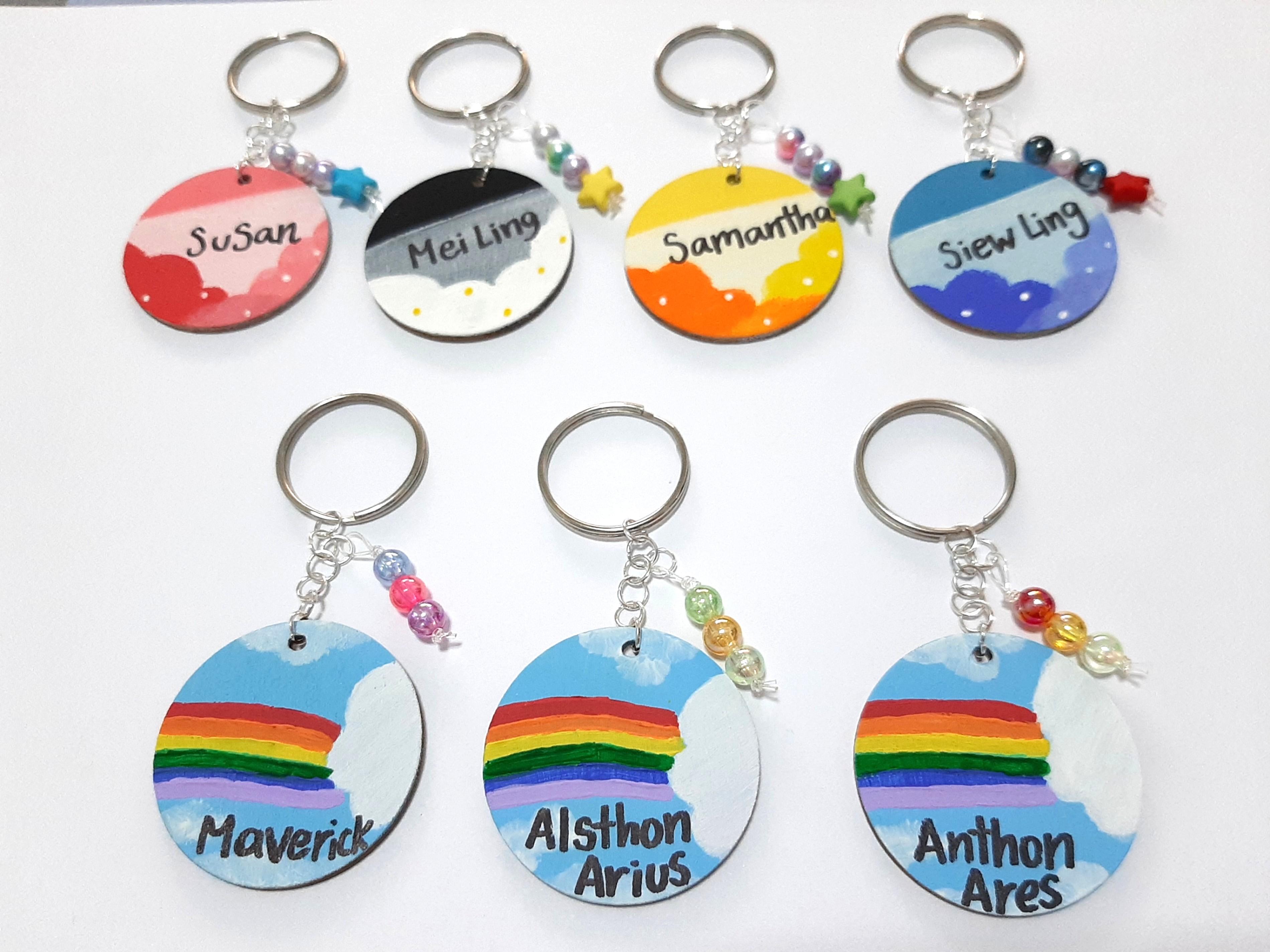 Cute personalized top keychains