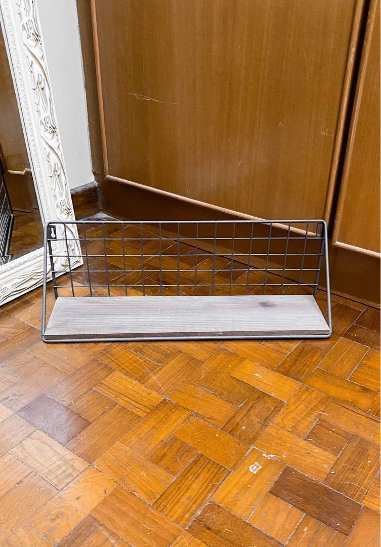 Hanging Metal Mesh Wall Shelf Rack, Furniture & Home Living, Home Decor