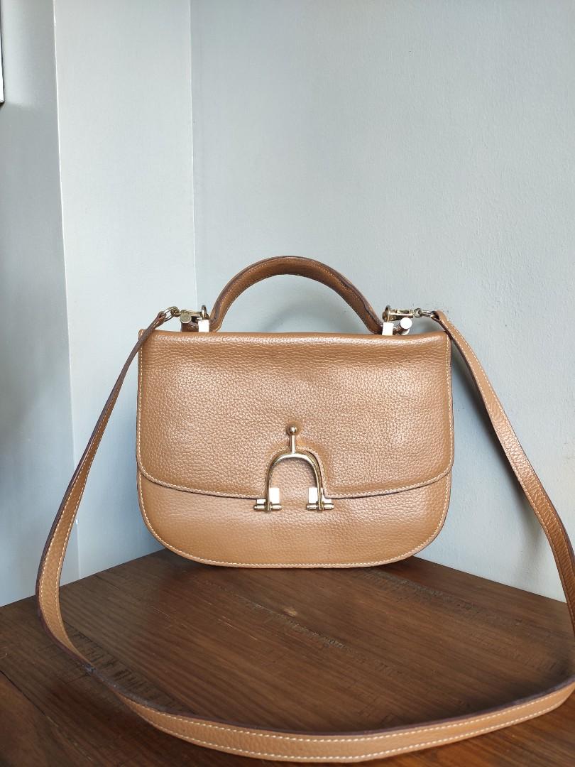 Hermes messenger bag brown leather shoulder sling mens womens unisex