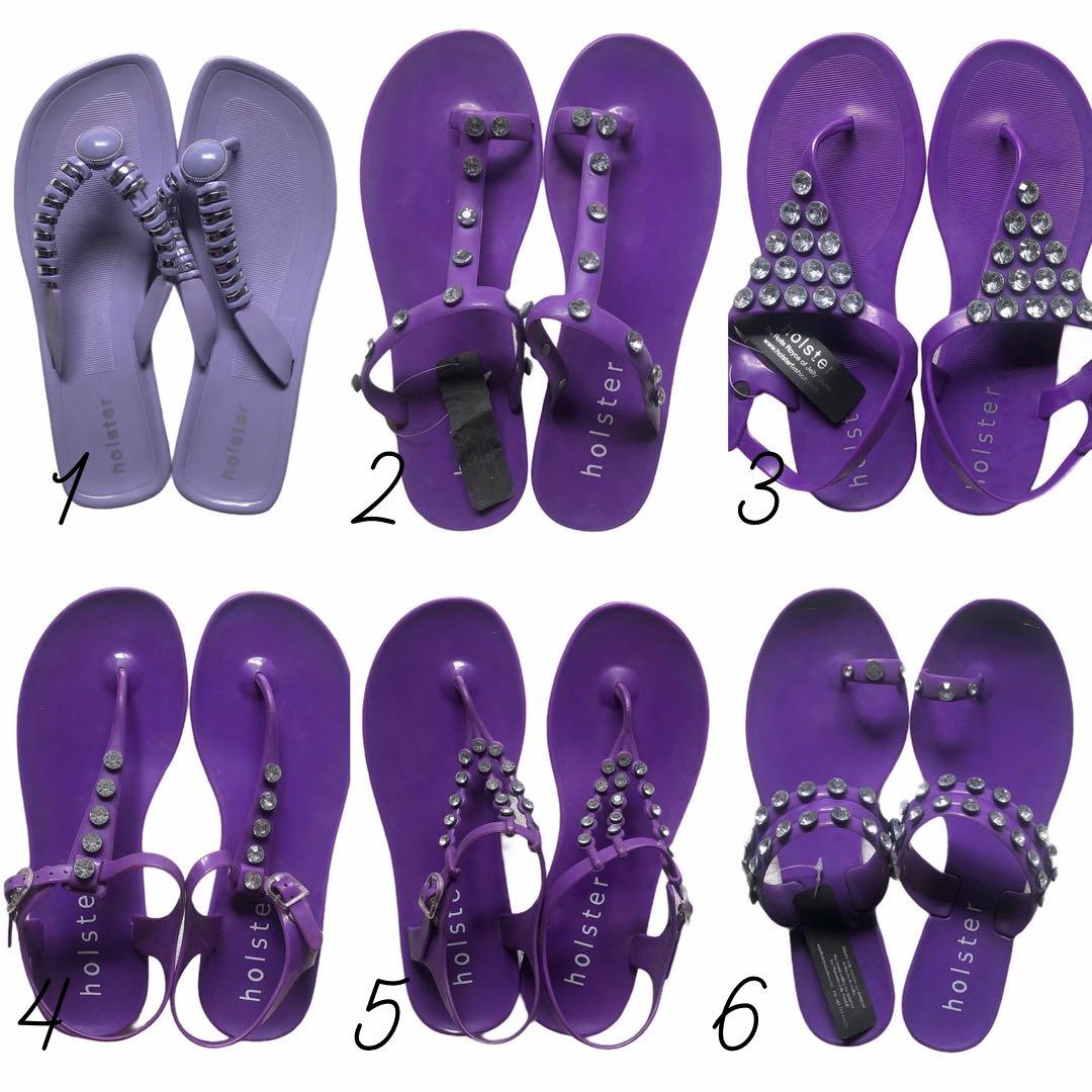 SALE AT 300 Holster Australia Purple Jelly Shoes Women s Fashion Footwear Flats Sandals on Carousell