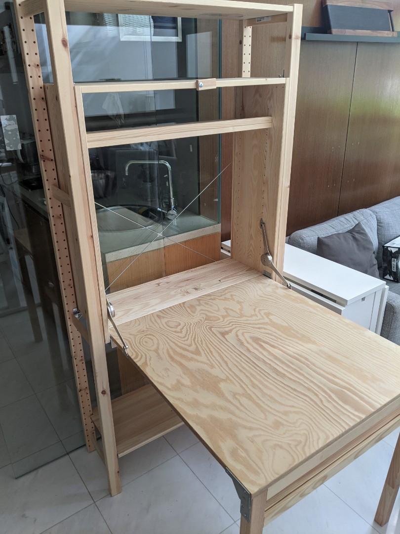 Ikea IVAR Storage Unit w/Foldable Table, Furniture & Home Living