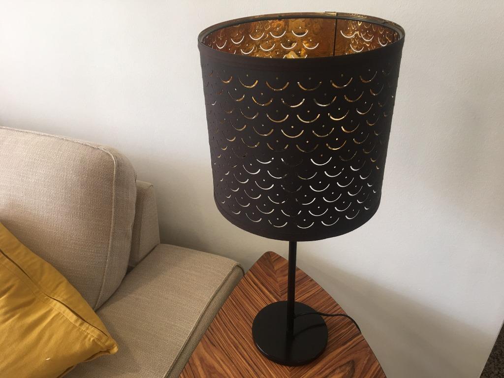 NYMÖ / SKAFTET table lamp, black brass/brass - IKEA