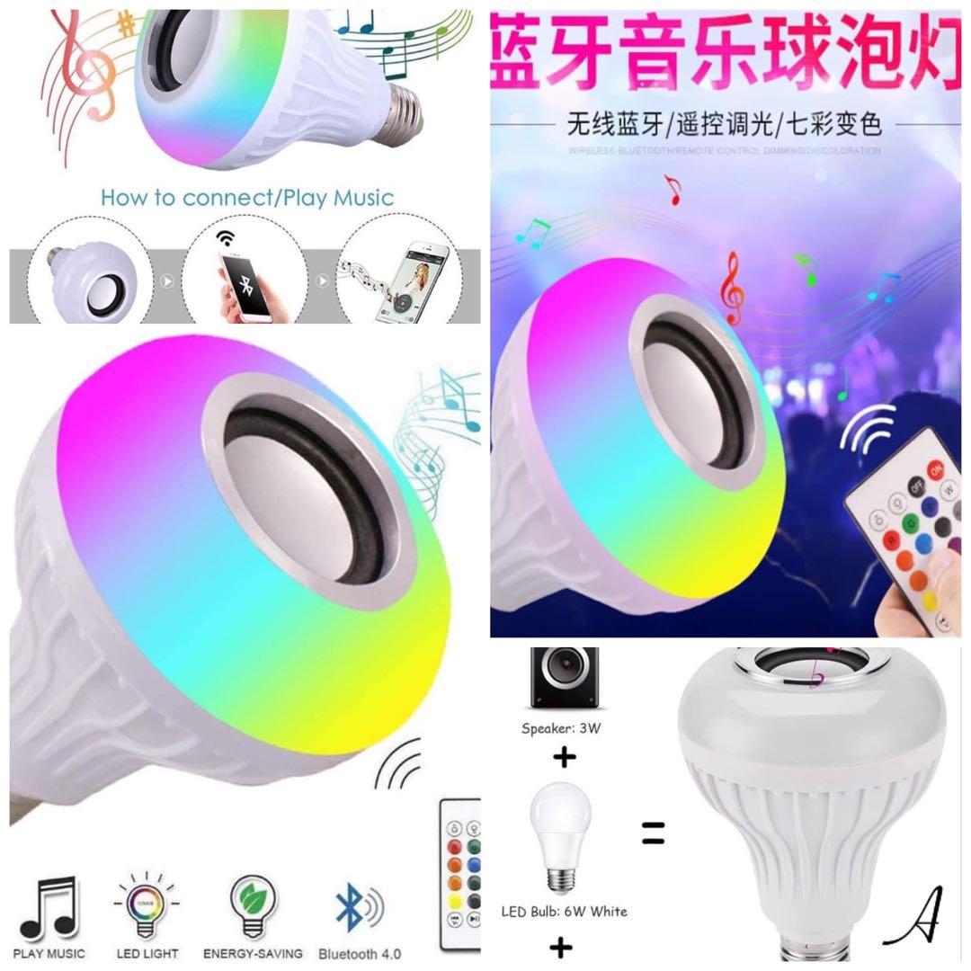 LED Bulb (Category: Electrical, Adaptors & Sockets) located in Cainta. Submitted by iubelle (Listing ID 1077781654, Image 1). Description: LED bulb: 230php *play music *LED light *energy saving *bluetooth #a #LedLight #MyBelleLabsCorner.