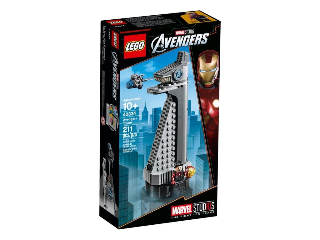 Lego Tony Stark Black Iron Man Minifigure SH584 Avengers Tower 40334 New
