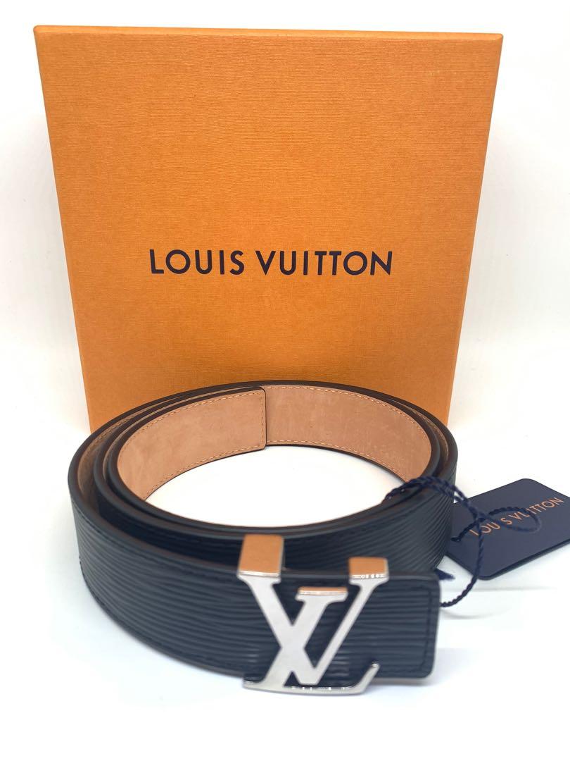 Louis Vuitton Belt M9553 LV LOGO IN BLACK EPI LEATHER 85 CM