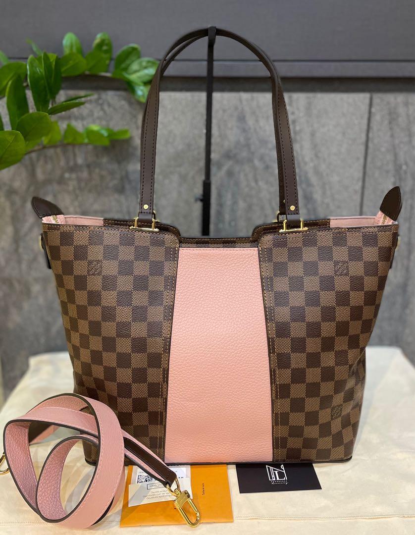 LOUIS VUITTON Jersey Damier Ebene Shoulder Bag Magnolia