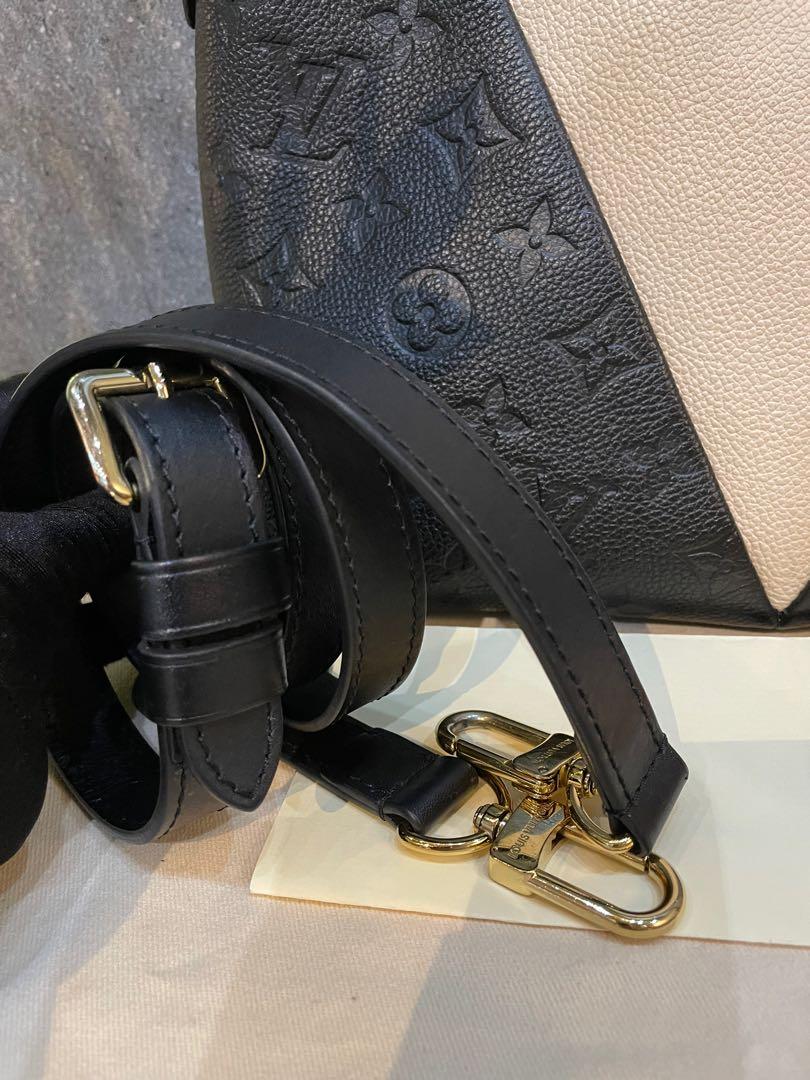 Louis Vuitton V Tote BB Empreinte Noir Creme