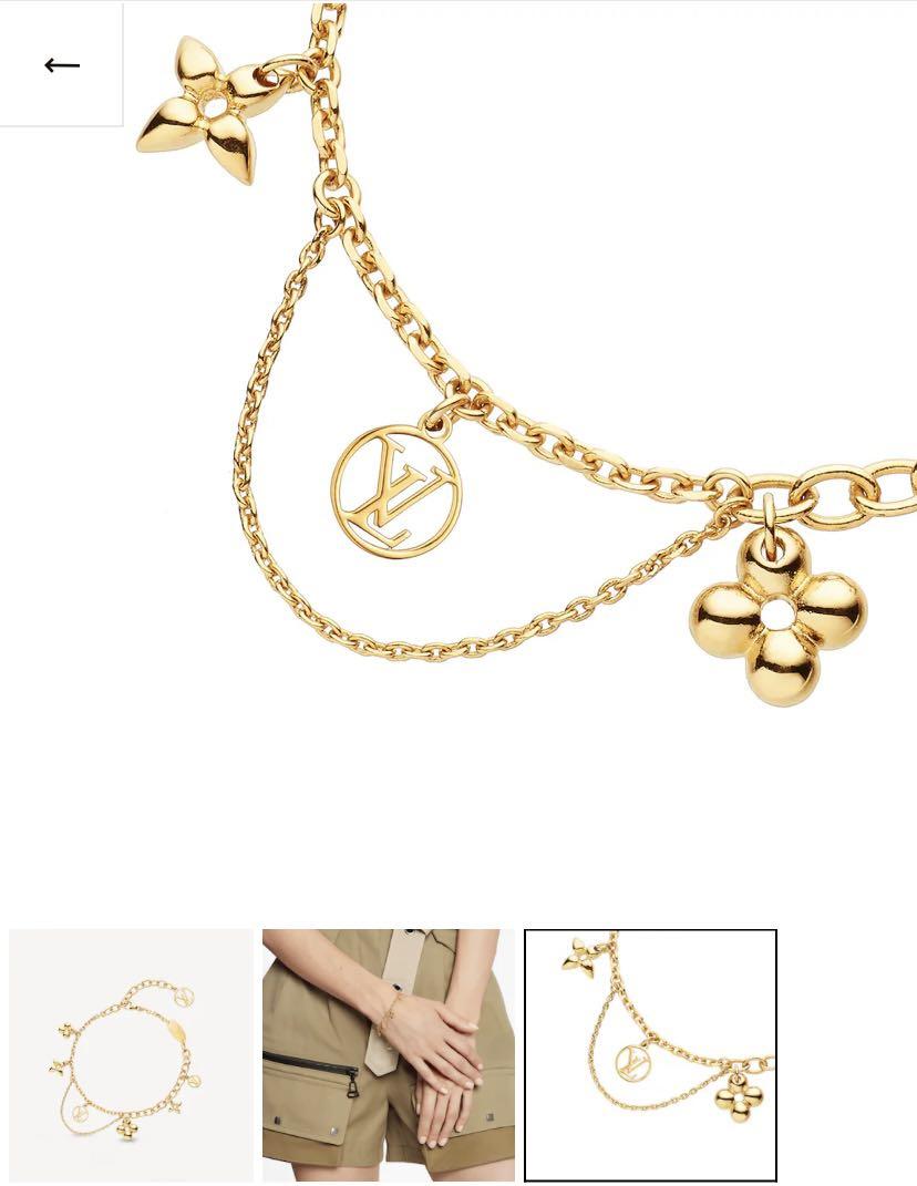 Louis Vuitton blooming brass bracelet layered, Women's Fashion, Jewelry &  Organisers, Bracelets on Carousell