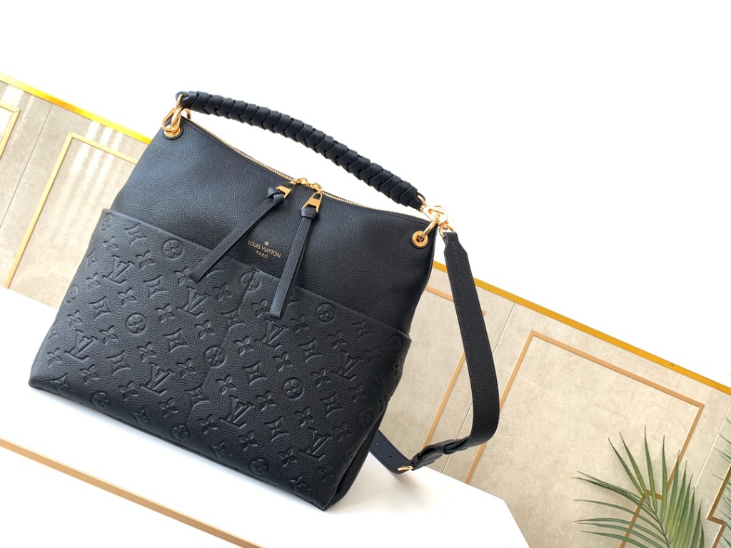 Louis Vuitton LV Women Maida Hobo Handbag Tourterelle Gray Embossed Grained  Cowhide - LULUX