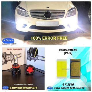 h11 led fog light car accessories carousell singapore