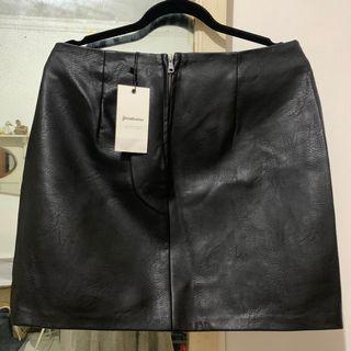 Mini Leather Skirt by Stradivarius