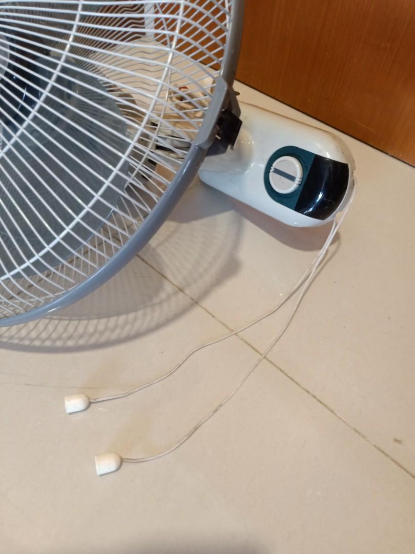 Mistral Electric wall fan ( Pull string type ), Furniture & Home Living