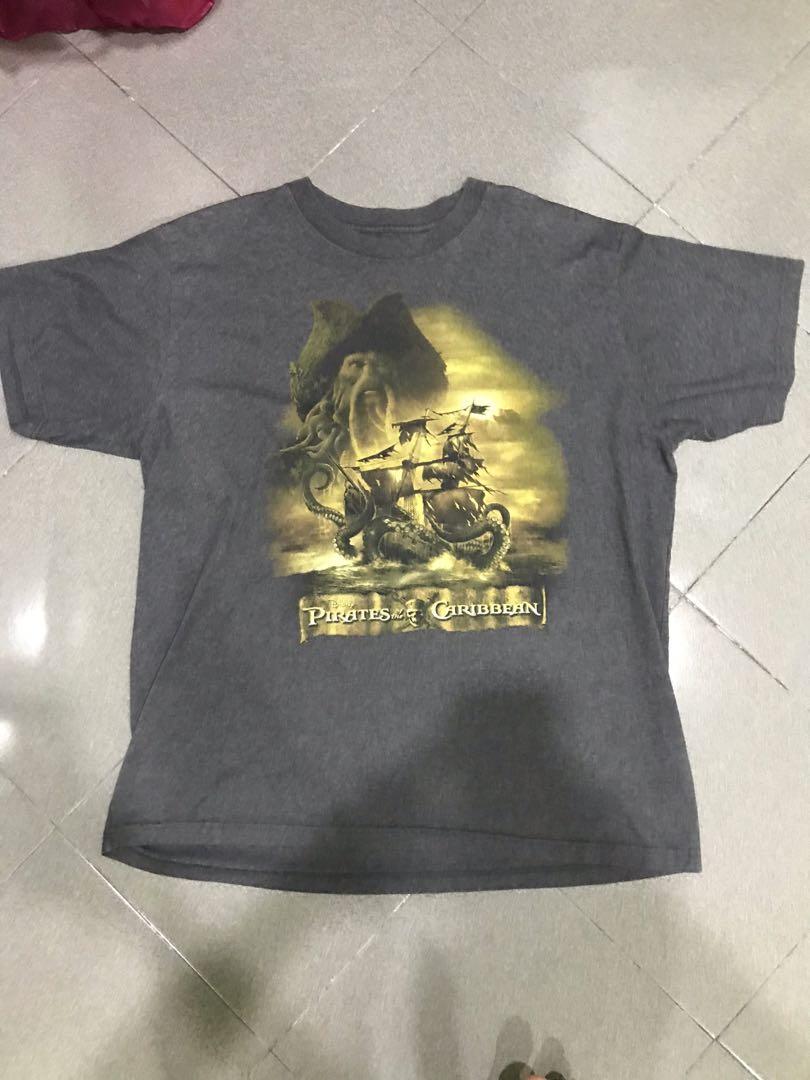 Movie tee Villains Davy Jones Pirates of the caribbean, Men's Fashion