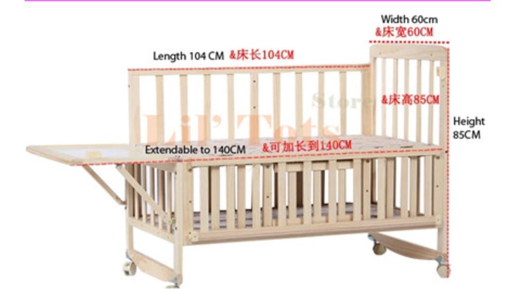 Mini Multifunctional Cot / Changing Table / Study Table, Babies & Kids