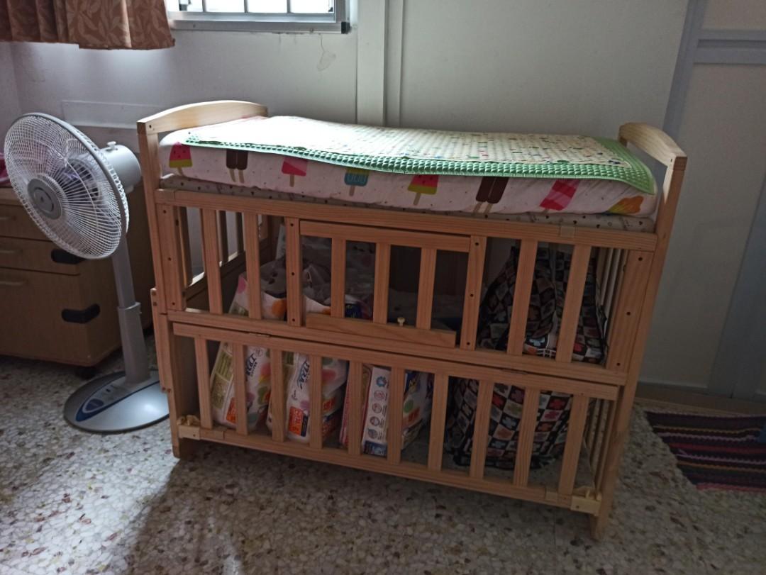 Mini Multifunctional Cot / Changing Table / Study Table, Babies & Kids