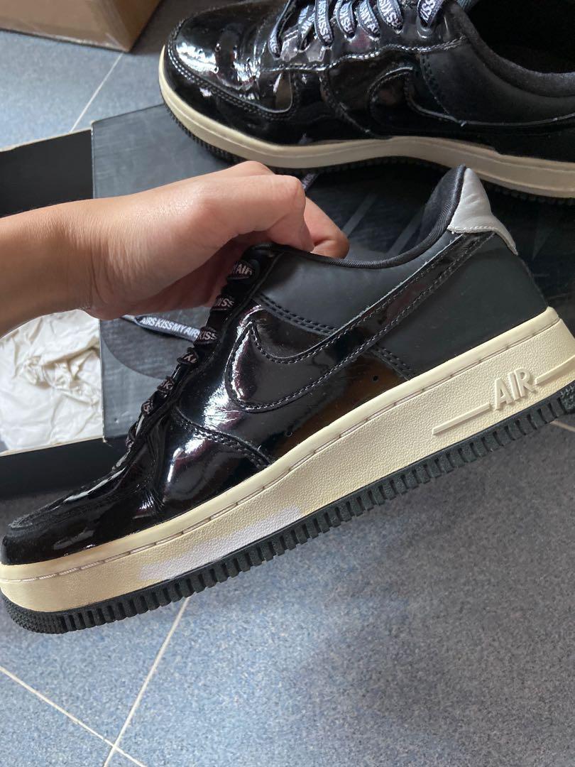 Nike air force best sale black patent