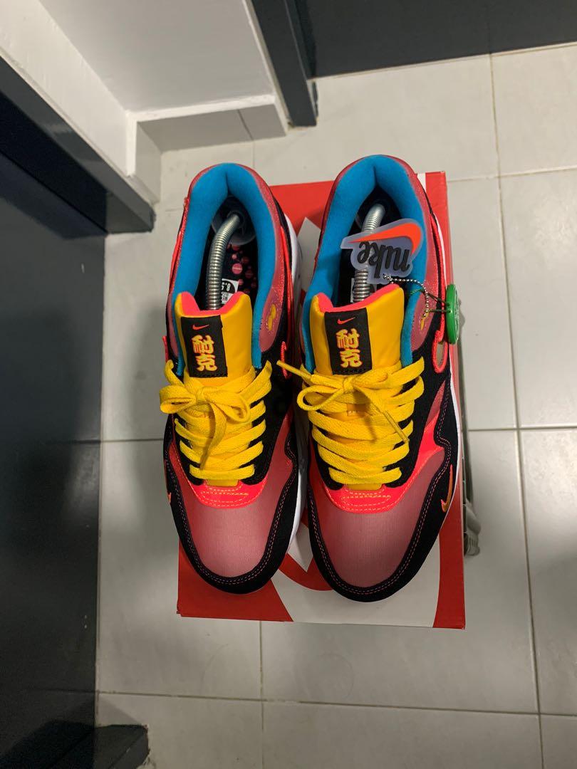 Nike Air Max 1 Chinatown, Men's Fashion, Footwear, Sneakers on Carousell