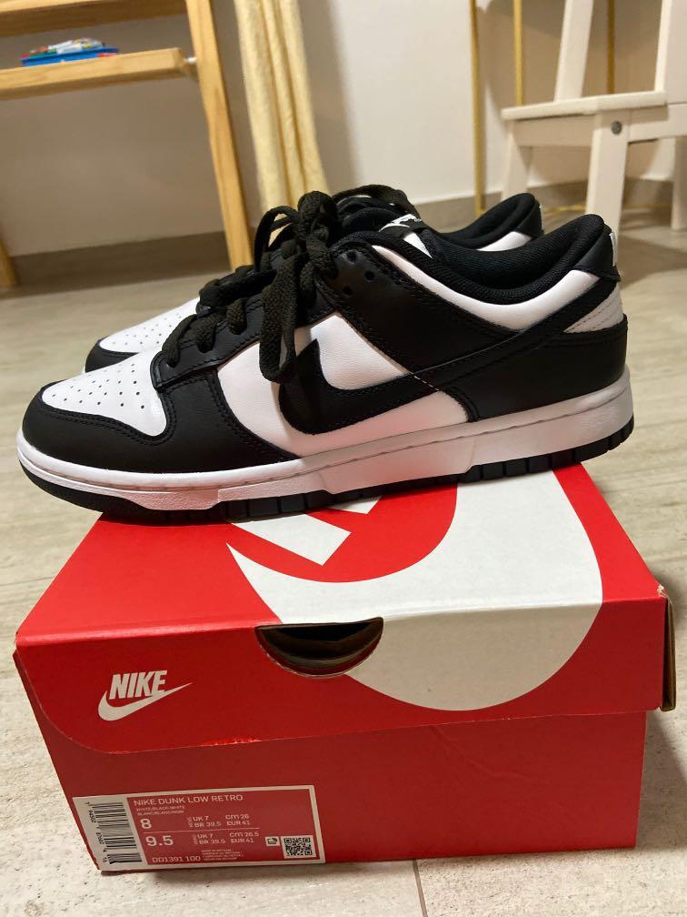 dunk black and white