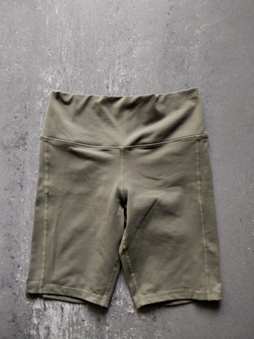 olive green bike shorts