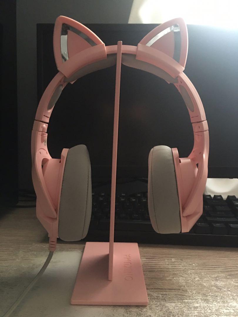 Onikuma pink online gaming headset