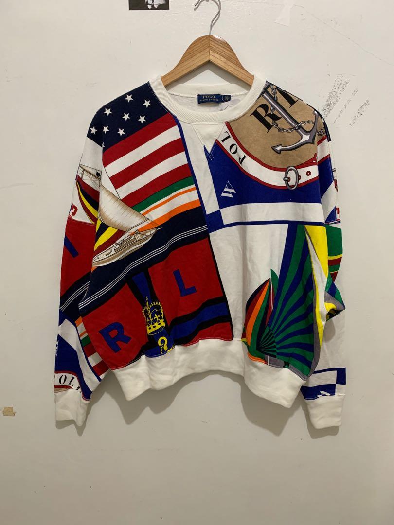 Polo ralph lauren scarf print sweater online