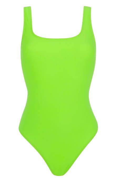 Primark neon green swimsuit