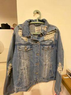 Ripped jeans jaket