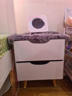Scandanavian Bedside table with drawers BUILT ALREADY Scandanavian Bedside table with drawers BUILT ALREADY