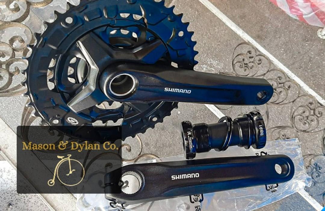 SHIMANO crankset MT210-3 w/ BB (Category: Bicycles) located in Quezon City. Submitted by starkiller1117 (Listing ID 1077796227, Image 1). Description: SHIMANO crankset MT210-3 w/ sagmit BB.