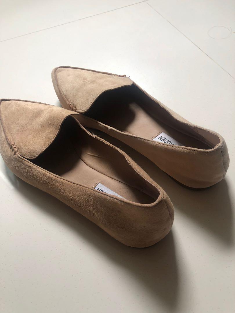 Steve madden feather camel suede discount