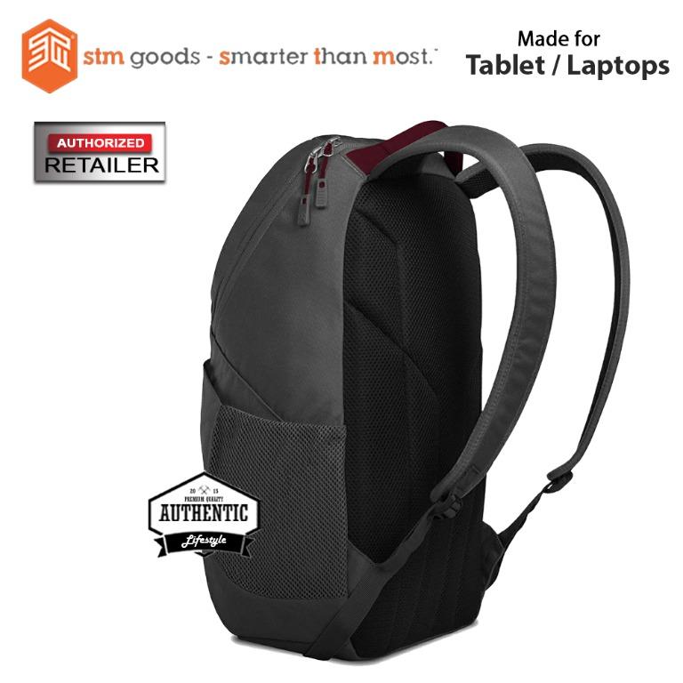 STM Saga Laptop Backpack 15 inch Granite Gray Barcode