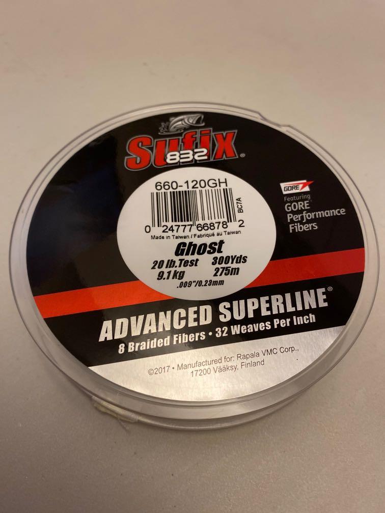 Sufix 832 20lb Ghost White Braided Line, Sports Equipment, Fishing on  Carousell