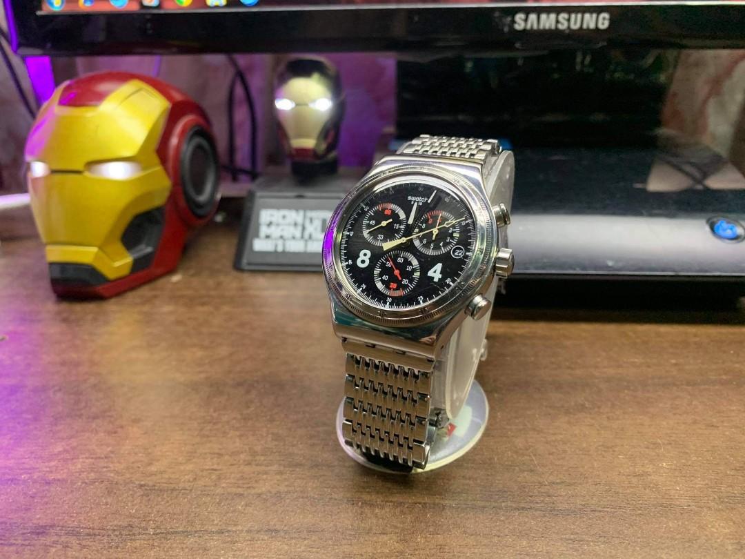 Swatch Irony 4 Jewels Chrono Watch Luxury Watches on Carousell
