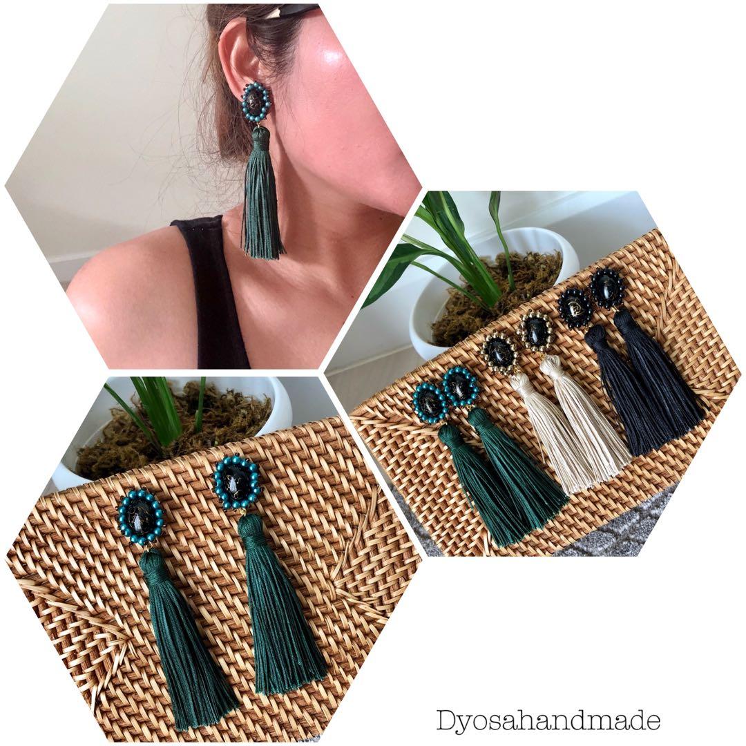 Tassel Beach Earrings (Category: Other Accessories) located in Cebu City. Submitted by ddsecondselection (Listing ID 1077878847, Image 3). Description: Follow us on IG and FB @dyosahandmade.