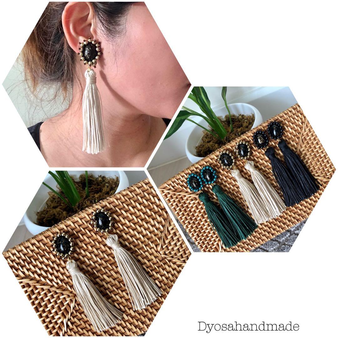 Tassel Beach Earrings (Category: Other Accessories) located in Cebu City. Submitted by ddsecondselection (Listing ID 1077878847, Image 1). Description: Follow us on IG and FB @dyosahandmade.