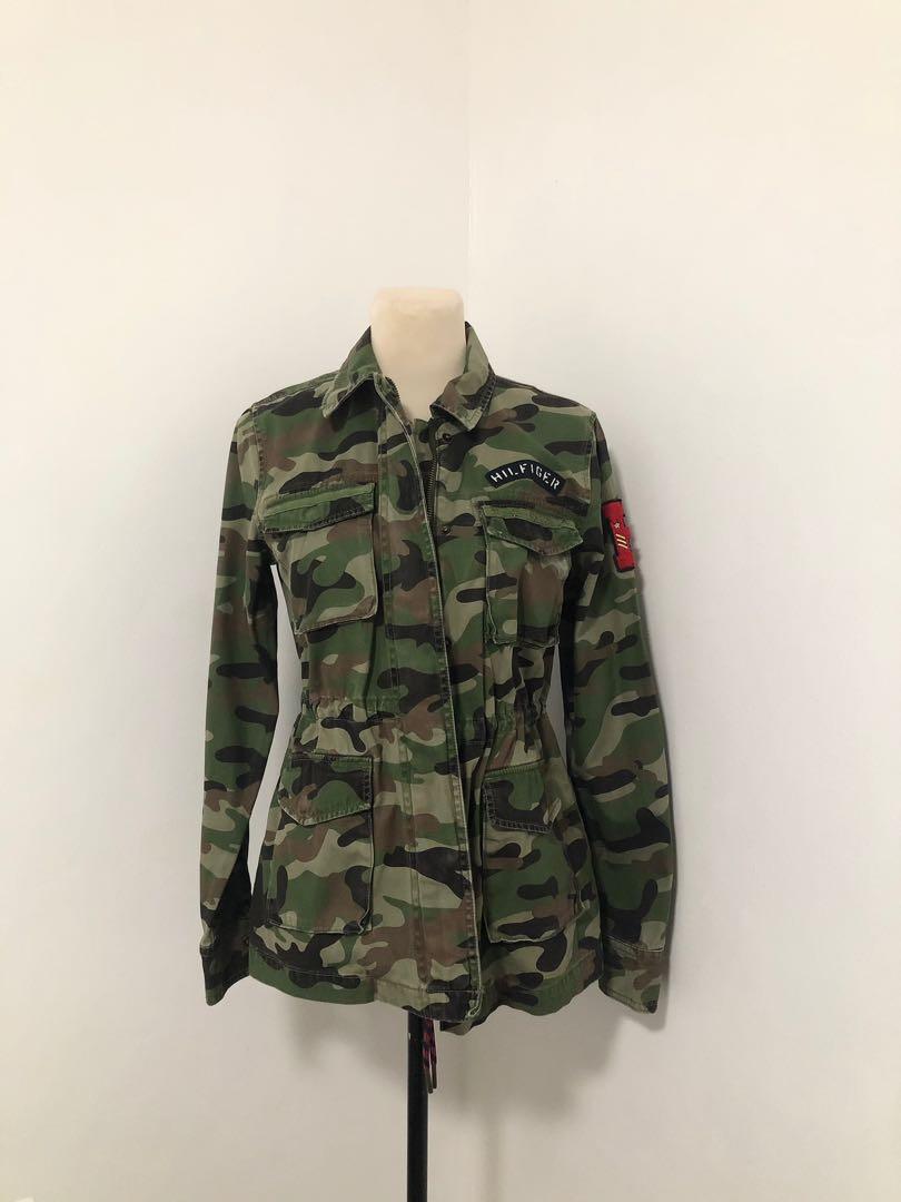 Tommy hilfiger store camo jacket womens
