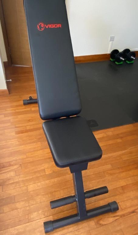 VIGOR FOLDING ADJUSTABLE BENCH, Sports Equipment, Exercise & Fitness ...