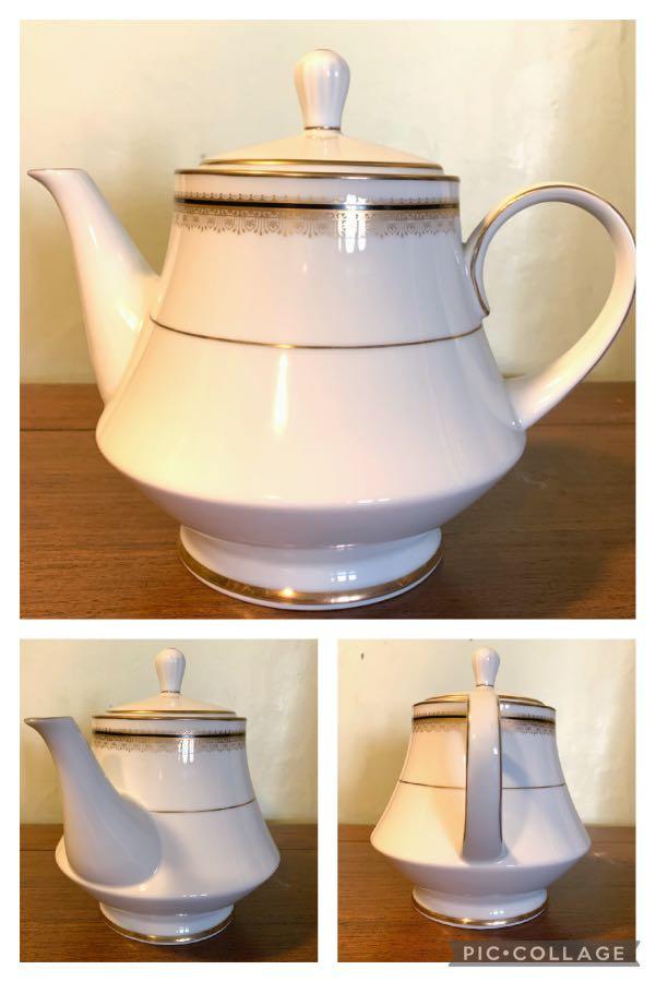 Vintage Noritake Black Doral edition Coffee Pot, Furniture & Home