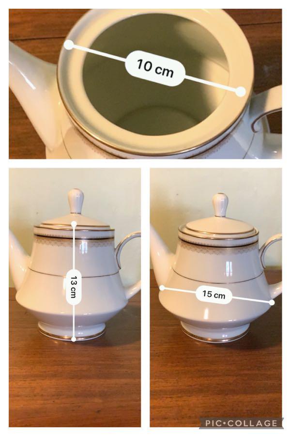 Vintage Noritake Black Doral edition Coffee Pot, Furniture & Home