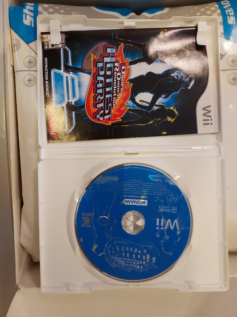 Wii Dance Dance Revolution Hotest Party game and controller, Video