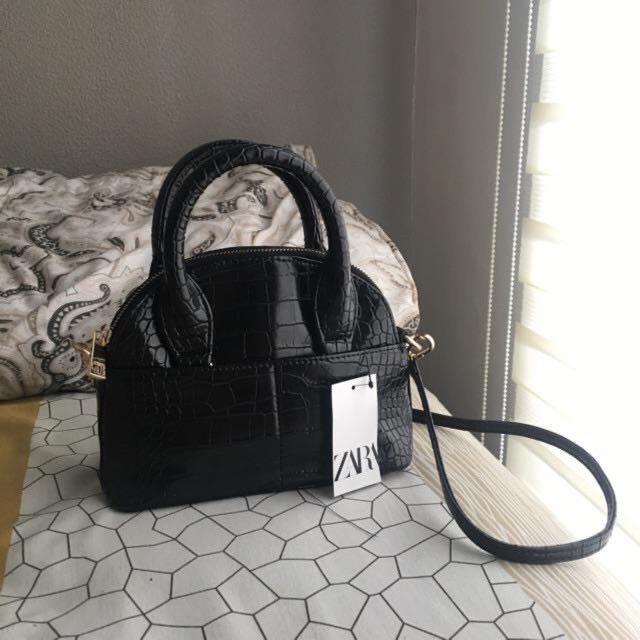 Zara Bag sling bag zara croco Fesyen Wanita Tas Dompet di