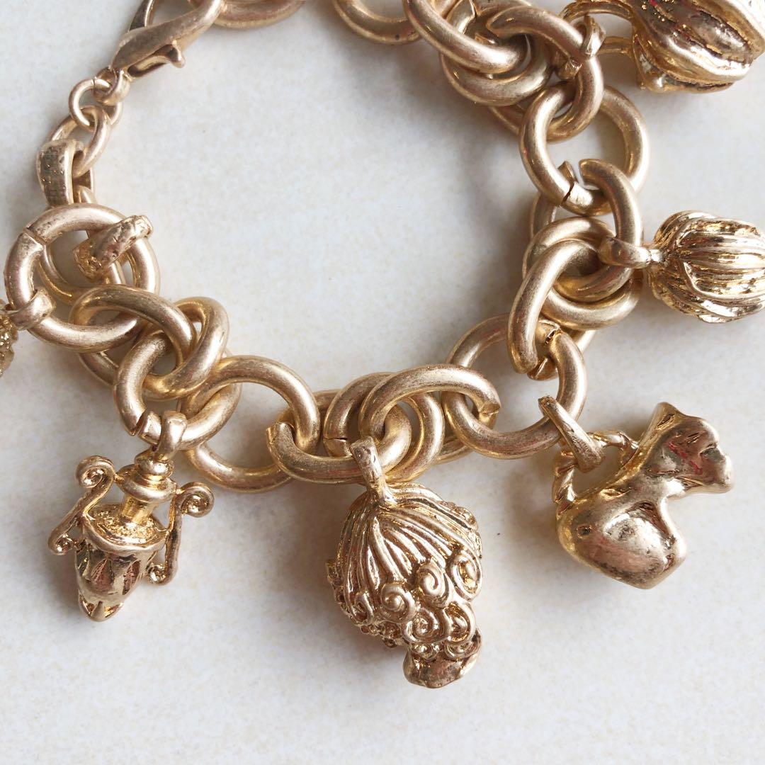 Zara Gold Charms Bracelet