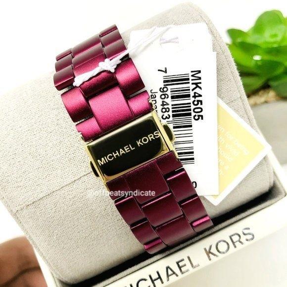 100 Original Michael Kors Slim Runway Aluminium Ladies Watch