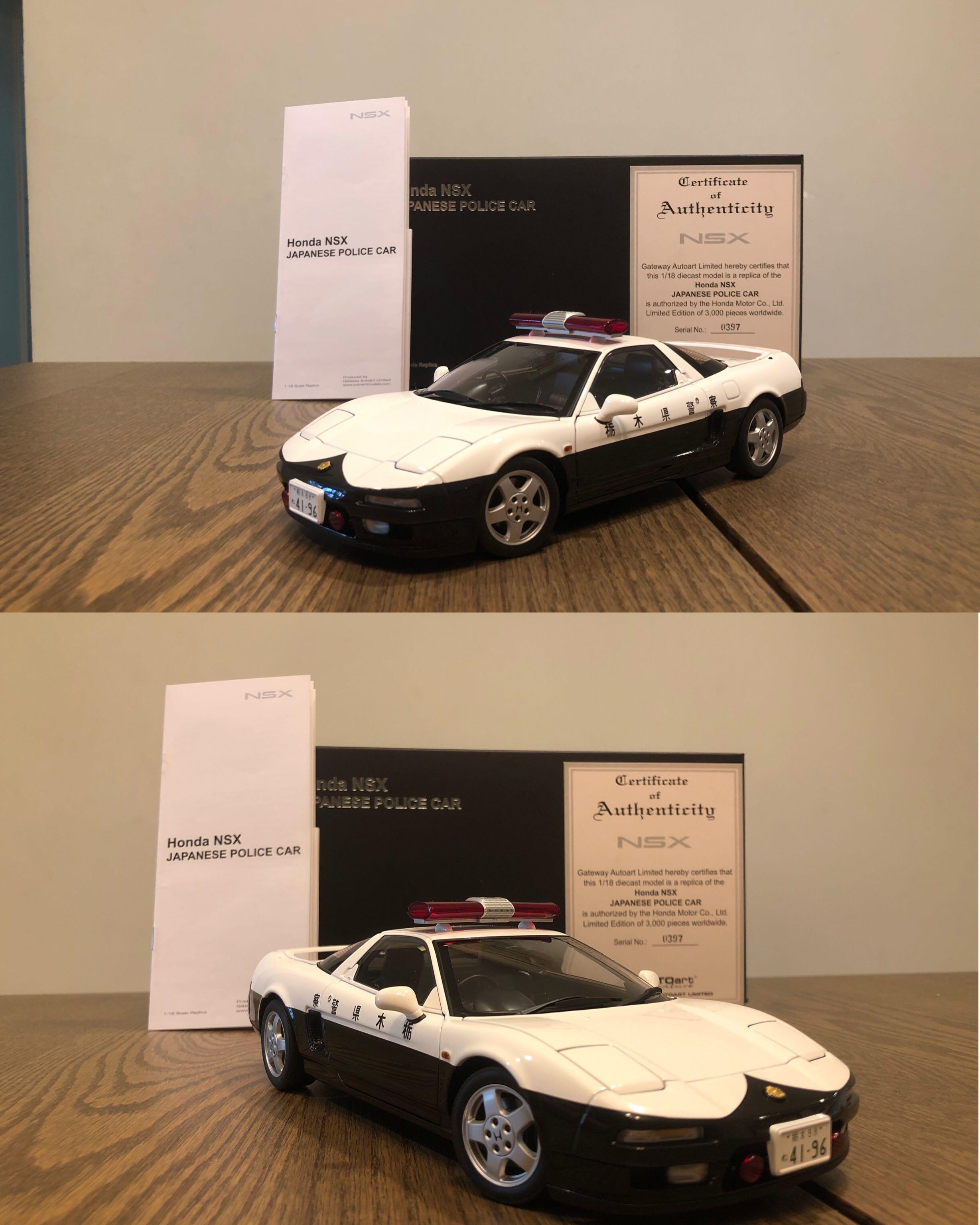 1/18 Autoart Honda NSX Japanese Police Car, Hobbies & Toys, Toys ...