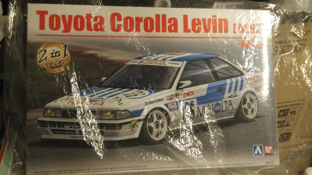 1 24 Aoshima Beemax Nunu Toyota Corolla Levin Ae92 玩具 遊戲類 玩具 Carousell