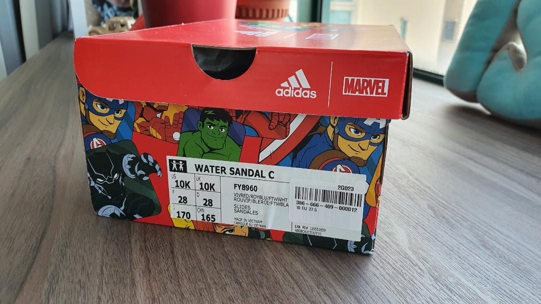 Adidas 'Marvel' Water Sandals, Babies \u0026 Kids, Babies \u0026 Kids Fashion on  Carousell