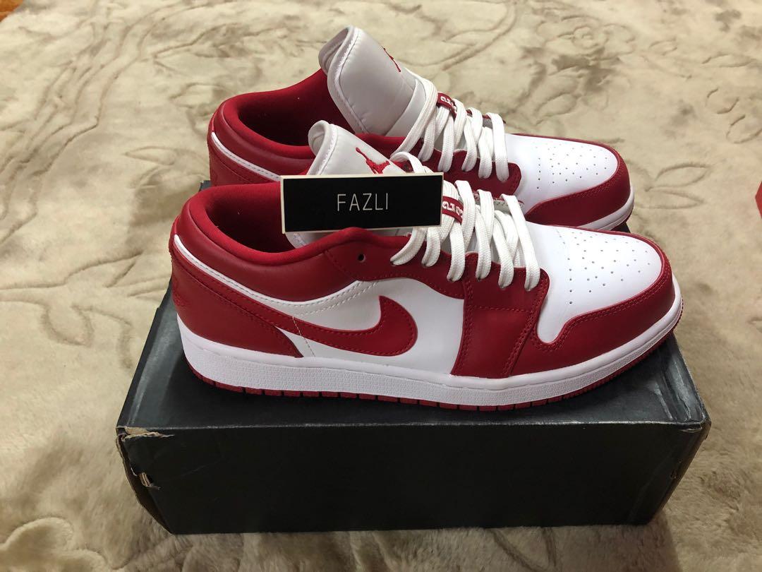 Air Jordan 1 Low Gym Red Men S Fashion Footwear Sneakers On Carousell